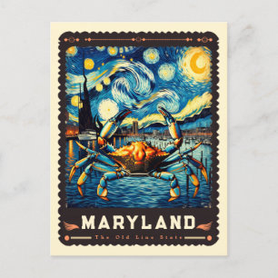 Maryland Vincent Van Gogh Inspired Postcard