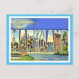 Maryland Vintage Travel Postcard