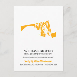 MARYLAND We've moved New address New Home   Postcard