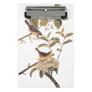 Maryland Yellowthroat Audubon Birds in Olive Tree Mini Clipboard