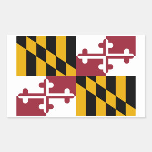 Marylander Flag, Flag of Maryland Rectangular Sticker