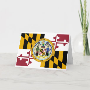 Marylander Flag & Seal Design, Flag of Maryland Card