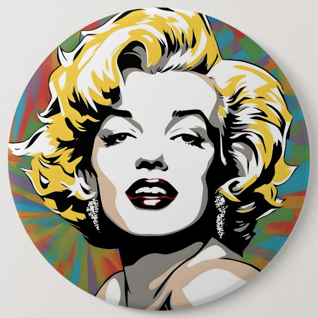 Marylin  Monroe art 6 Cm Round Badge (Front)