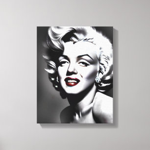 Marylin Monroe Portrait Canvas Print