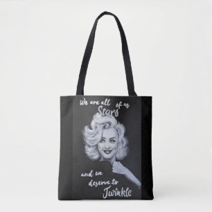 Marylin Monroe Portrait Perfection Love Yourself S Tote Bag