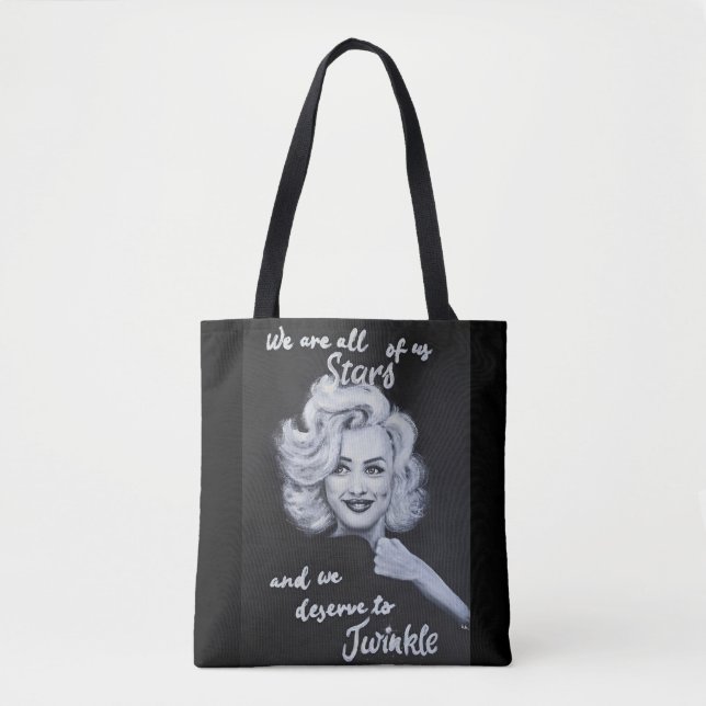 Marylin Monroe Portrait Perfection Love Yourself S Tote Bag (Front)