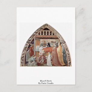 Mary'S Birth By Paolo Uccello Postcard