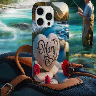 Mary's Heart in Mountain Valley iPhone 15 Pro Case