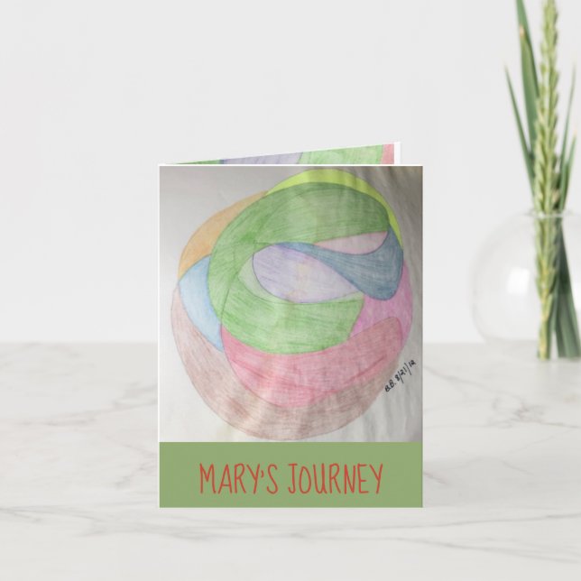 Mary's Journey, Jesus Birth, Christmas Card (Front)