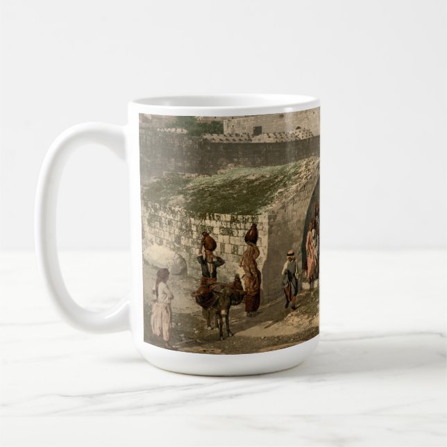 Mary's Well Bible Scene  Coffee Mug (Left)