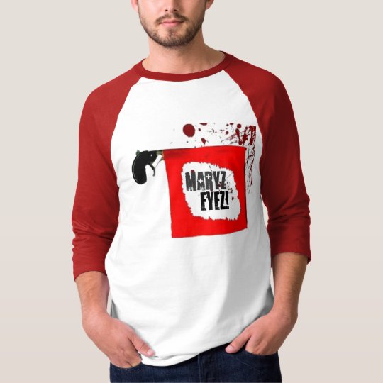 Maryz Eyez: Bang! - 3/4 Sleeve Raglan T-Shirt