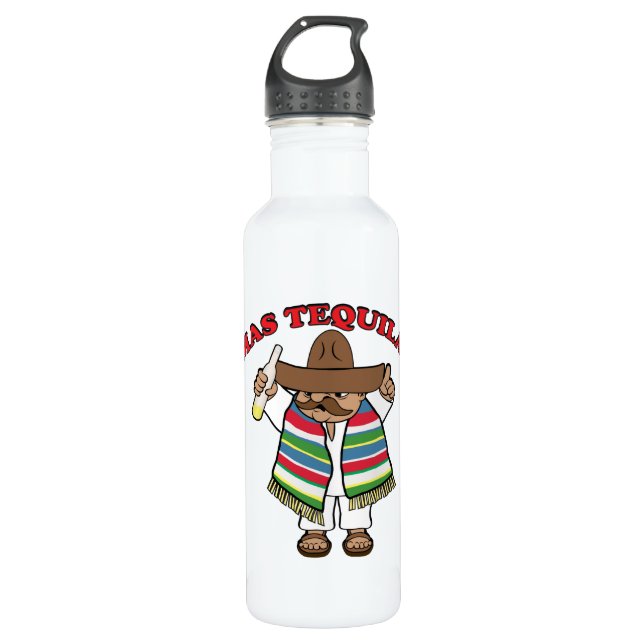 Mas Tequila! 710 Ml Water Bottle (Front)