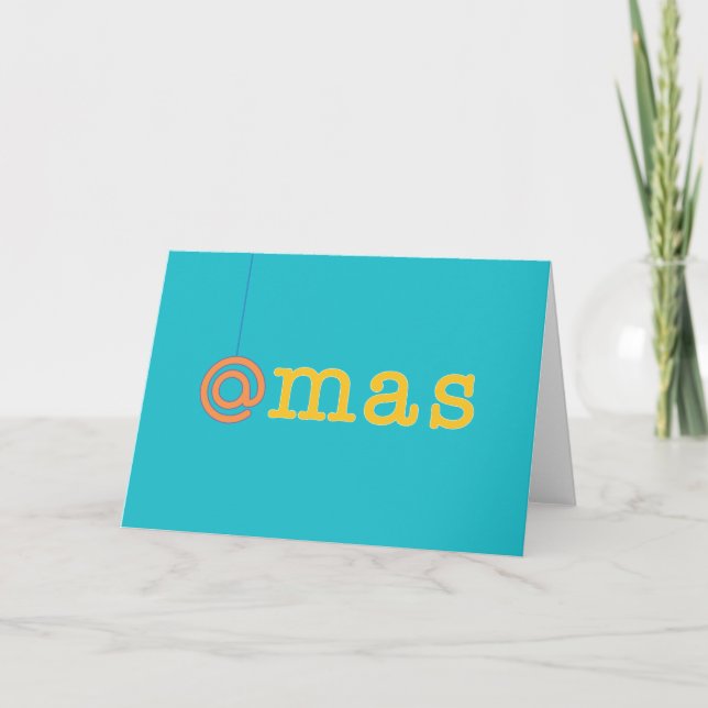 @mas Xmas Greetings Card (Front)
