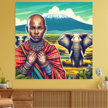 MASAI ART CANVAS WALL FRAME