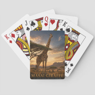Masai Giraffe Savanna ANIMALS Poker Playing Cards