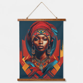 Masai Woman Elegance Hanging Tapestry