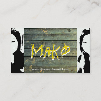 Masako Hara Mako Business Card