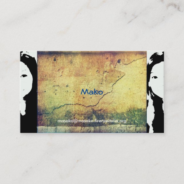 Masako Hara Mako Business Card (Front)