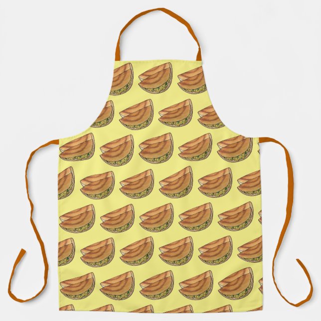 Masala Dosas South Indian Food Cuisine Potato Dosa Apron (Front)