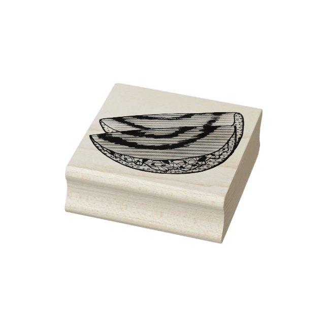 Masala Dosas South Indian Food Cuisine Potato Dosa Rubber Stamp (Stamp)