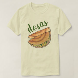 Masala Dosas South Indian Food Cuisine Potato Dosa T-Shirt