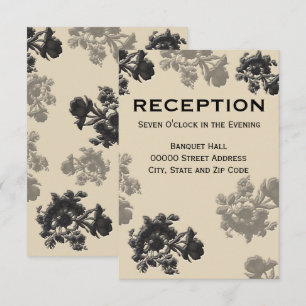 Masala Flora Wedding Reception Invitation