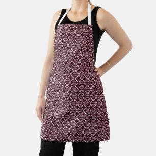 Masala Simple Custom Logo Seamless Repeat Pattern Apron
