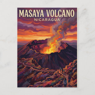 Masaya Volcano Nicaragua Postcard