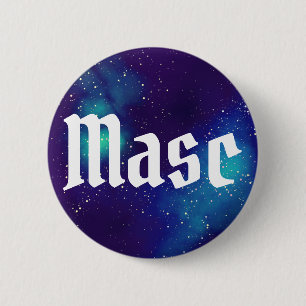 Masc Customisable Galaxy Identity 6 Cm Round Badge