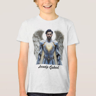 Masc Juvenil Basic Arcanjo Gabriel T-shirt Tri-Blend Shirt