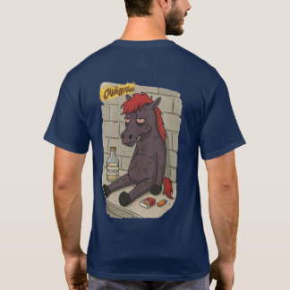 Masc T-shirt. Fire Horse - Back T-Shirt