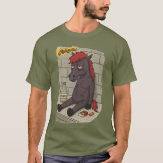 Masc T-shirt. Fire Horse - Front T-Shirt