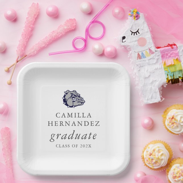 Mascot Logo Graduation Party Plates (Party)