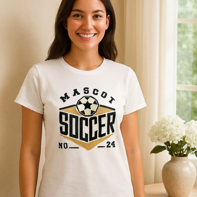Mascot Soccer Shirt – Bold Team Logo with Number  (Creator Uploaded)