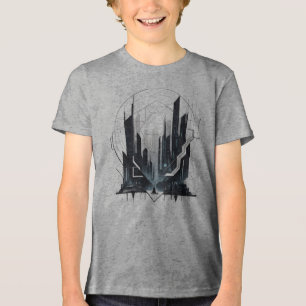 Masculina Juv Basic Abstrato Futursta-2 Tri-Blend Shirt