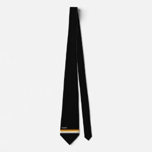 Masculine and Sleek Gay Bear Pride Flag woof Tie