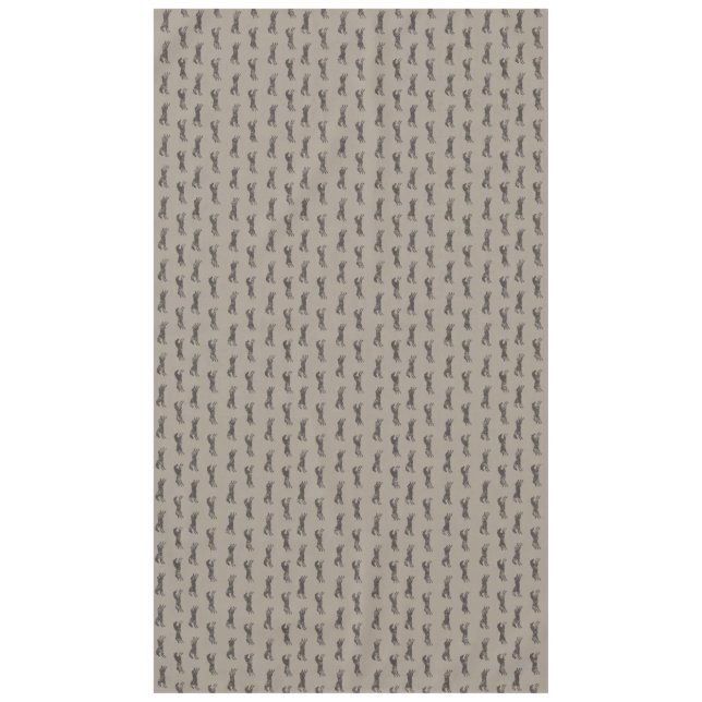 Masculine Black and Tan Classic Equestrian Horses Tablecloth (Front)