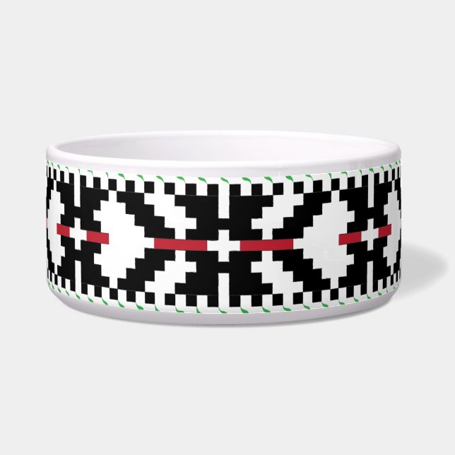 Masculine Black and white Latvian tribal folk art (Front)
