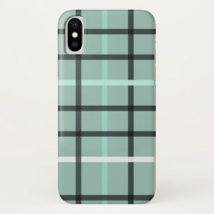 Masculine Blue and Grey Plaid iPhone / iPad case