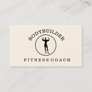 Masculine Bodybuilder Fitness Athlete Sports Business Card