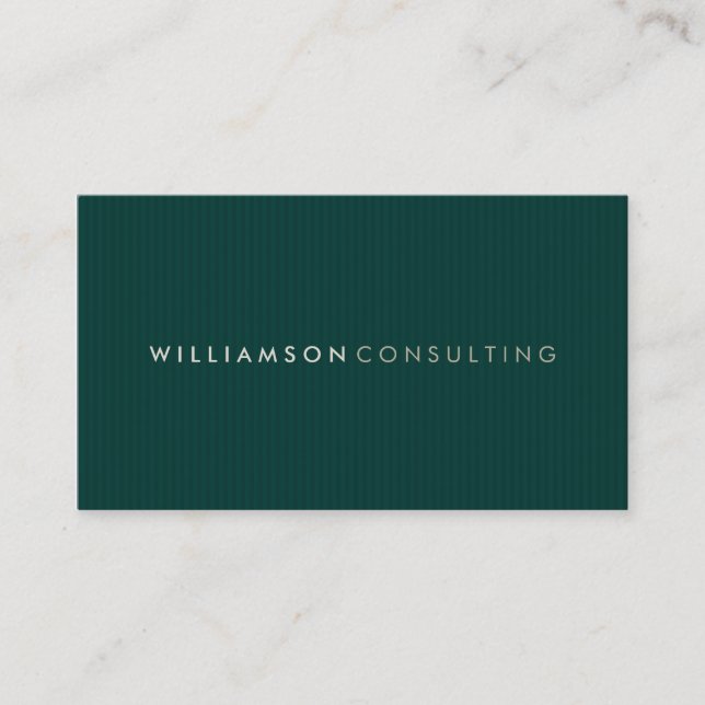 MASCULINE BUSINESS CARD :: simple pinstripe 2 (Front)