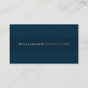 MASCULINE BUSINESS CARD :: simple pinstripe 3D 3