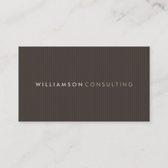MASCULINE BUSINESS CARD :: simple pinstripe 6 (Front)