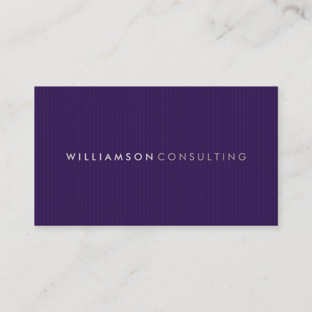 MASCULINE BUSINESS CARD :: simple pinstripe 8 (Front)