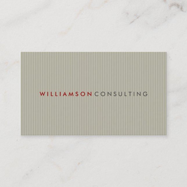 MASCULINE BUSINESS CARD :: simple pinstripe 9 (Front)