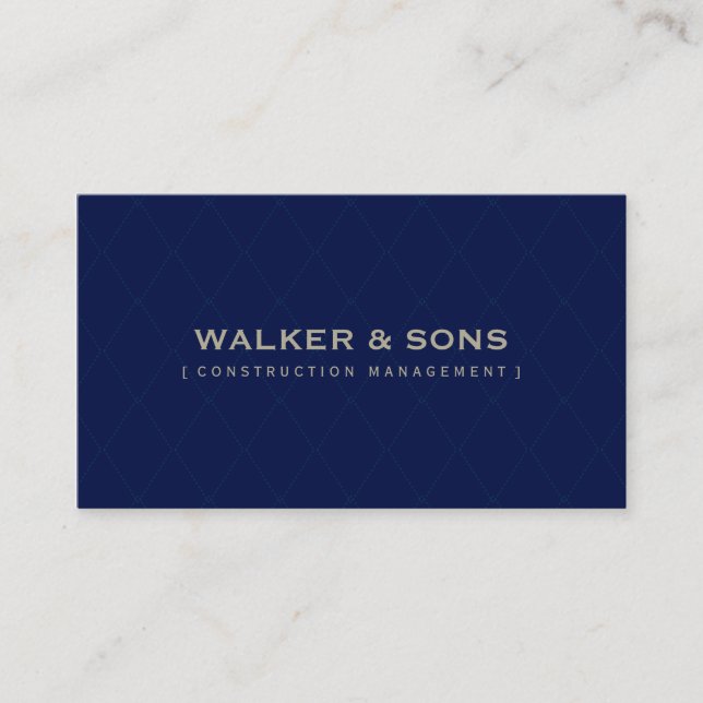 MASCULINE BUSINESS CARD :: simply smart 1 (Front)