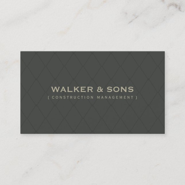 MASCULINE BUSINESS CARD :: simply smart 5 (Front)