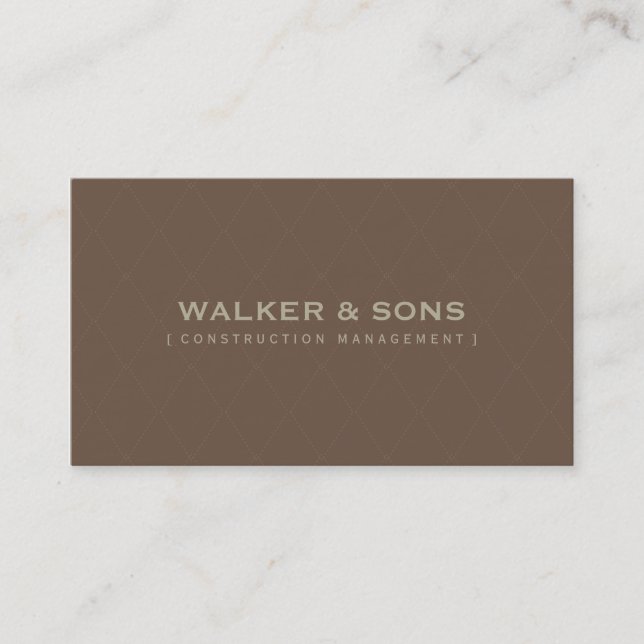 MASCULINE BUSINESS CARD :: simply smart 7 (Front)