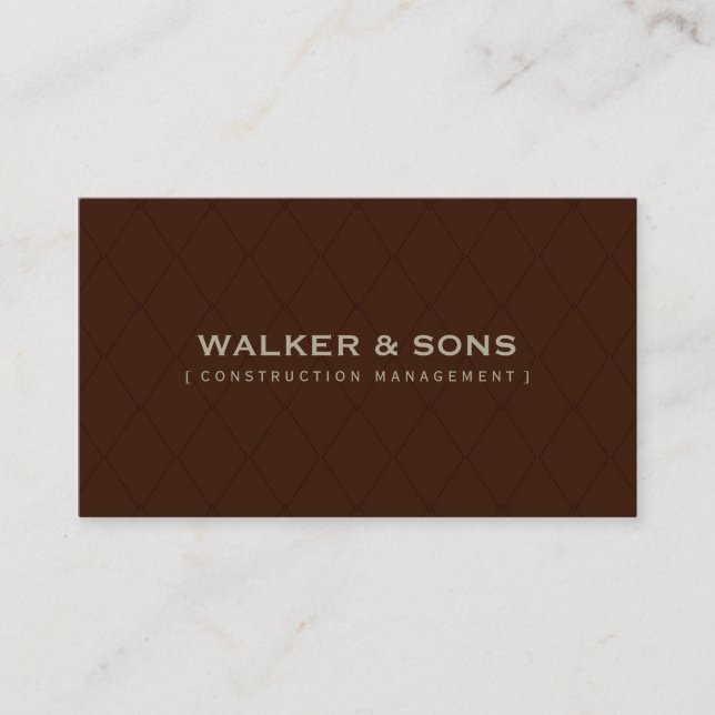 MASCULINE BUSINESS CARD :: simply smart 8 (Front)