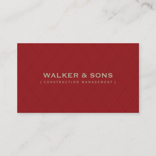MASCULINE BUSINESS CARD :: simply smart 9 (Front)